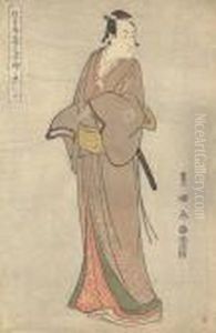 A Standing Figure Of The Actor Ichikawa Monnosuke