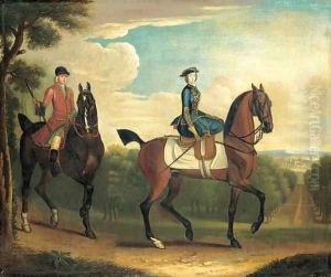 The Princess Amelia riding with her favourite groom by James Seymour