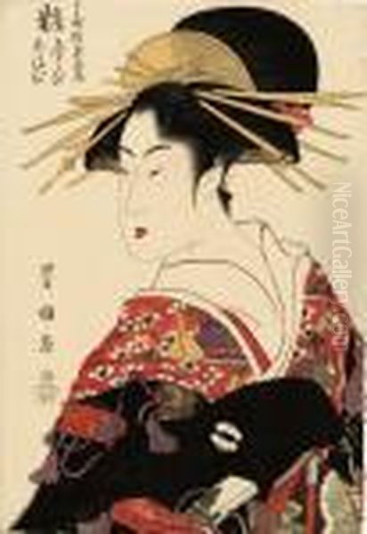 An Okubi-e [bust Portrait] Of The Courtesan Yosooi Of Matsuba, Signed Toyokuni Ga - view 1