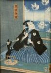 Male And Female Actors Of Japenese Theatre by Toyokuni