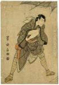 Two Prints: One Yakusha-e Of 
Morita Kan'ya In An Unidentified Role And Play And One Other