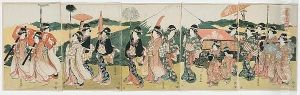 One Pentaptych
, Signed by Toyokuni