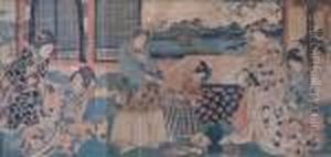 Interior Scene With Beauties