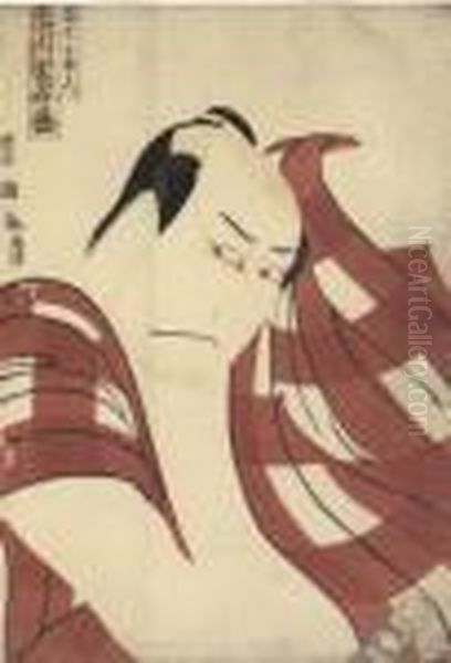 Acteur Ichikawa Omezo I Dans Le Role De Danshichi Kurobei - view 1