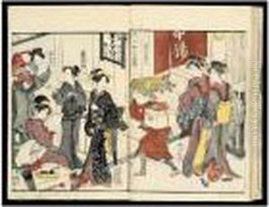 Ehon Imayo Sugata. Le Livre Des Toilettes A La Mode Du Jour.