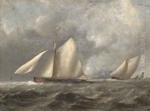 Royal Irish Yacht Club cutters at the turning mark