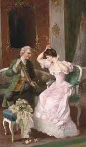 Preparing for the ball by Karl Andreas Seeber