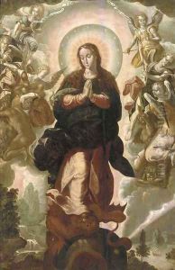 The Madonna triumphant over Evil