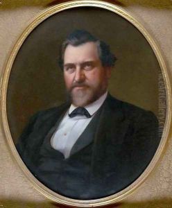 Portrait of Leland Stanford by Stephen William Shaw
