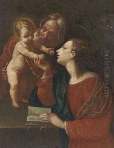 The Holy Family 2 by Ippolito Scarsella (see Scarsellino)