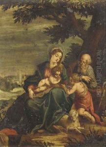The Holy Family with the Infant Saint John the Baptist by Ippolito Scarsella (see Scarsellino)