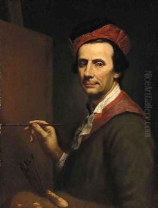 Portrait of an artist by Andrea Soldi