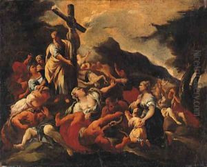 Moses and the Brazen Serpent by Giuseppe Simonelli