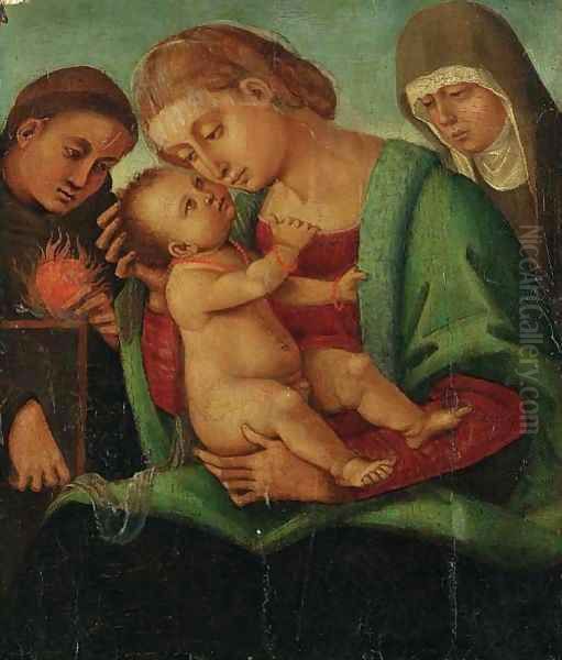 The Madonna and Child with Saints Augustine and Clare - view 1