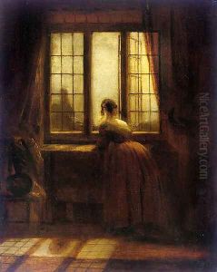 At the window by Danish School