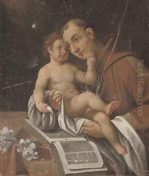 Saint Francis holding the Christ Child - view 1