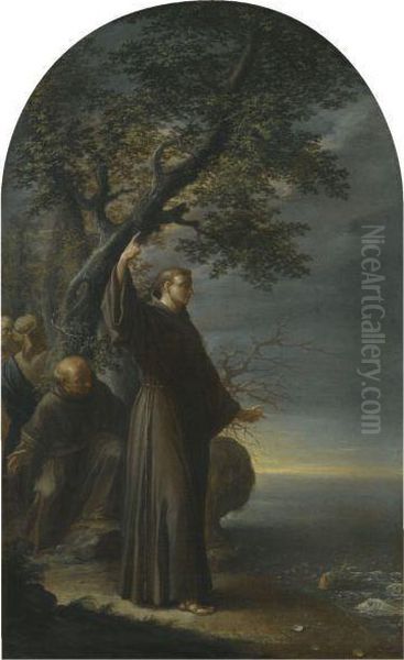 Saint Anthony Of Padua Preaching To The Fish - view 1
