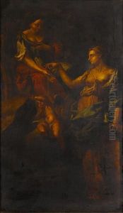 Juno Receiving The Girdle From Venus by Francesco Trevisani