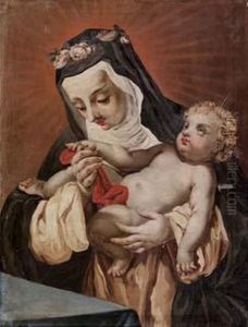 Santa Rosa Da Lima E Il Bambin Gesu