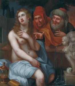 Susanna E I Vecchioni by Francesco Trevisani
