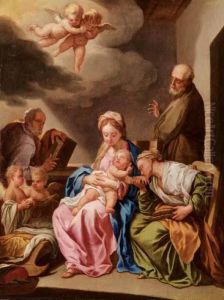 Sacra Famiglia by Francesco Trevisani