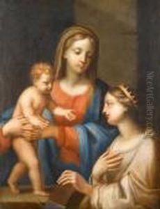 The Mystic Marriage Of Saint Catherine by Francesco Trevisani