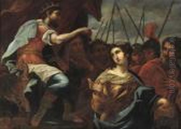 King Ahasveros Giving His Daughter Away To His Enemies - view 1