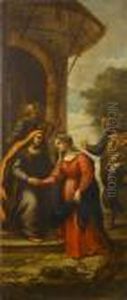 The Visitation; And The Betrothal Of Thevirgin by Francesco Trevisani