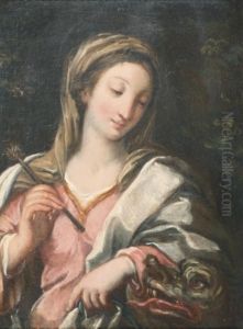 Saint Margareth With The Dragon