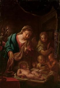 Madonna Con Il Bambino E Angeli