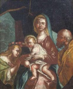 The Mystical Marriage Of Saint Catherine Of Alexandria.