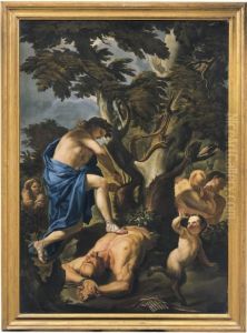 apollo E Marsia> E <apollo E Pan by Francesco Trevisani
