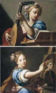 An Allegory Of Painting by Francesco Trevisani