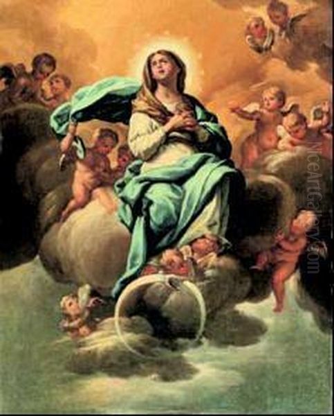 Immacolata (modello Per La Pala
D""altare Della Cappella Di S.uberto Venaria Reale - Torino) - view 1