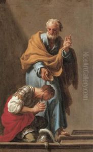 Saint Peter Baptizing The Centurion Cornelius