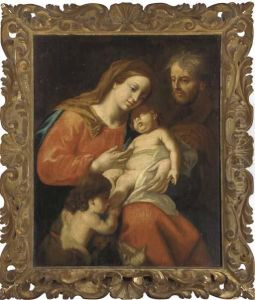 The Holy Family With The Infant Saint John The Baptist by Francesco Trevisani