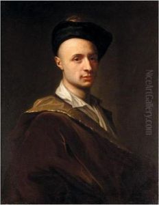 Portrait Of A Man, Half-length, Wearing A Black Hat