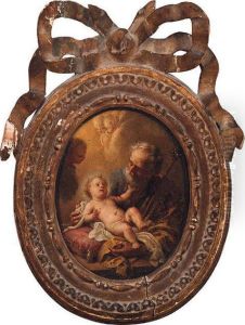Saint Joseph And The Infant Christ by Francesco Trevisani