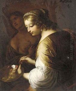 Portrait of an artist by Elisabetta Sirani