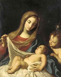 The Madonna and Child, with the Infant Saint John the Baptist by Elisabetta Sirani
