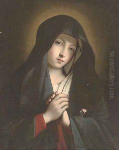 The Virgin in Prayer by Giovanni Baptista Salvi, Called Sasseferroto