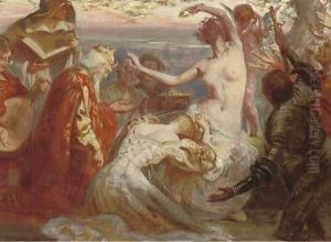 The triumph of love by John Byam Shaw