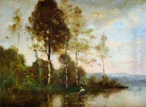 Pecheur En Bord De Loire