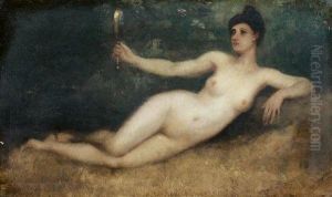 Nymphe Au Miroir by Paul Trouillebert