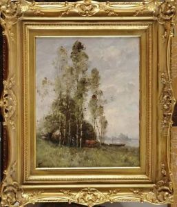 Bord De Riviere Animee by Paul Trouillebert