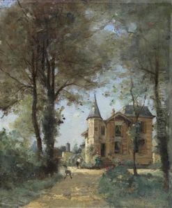 Chateau Dans Un Parc