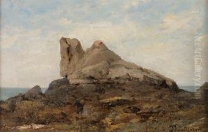 Rochers A Barfleur by Paul Trouillebert