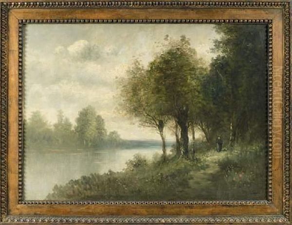Promeneurs Pres De La Riviere - view 1