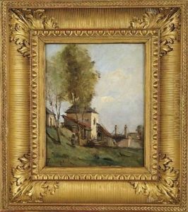 Le Pont Suspendu by Paul Trouillebert