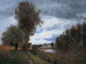 Paysage Des Bords De La Vienne by Paul Trouillebert